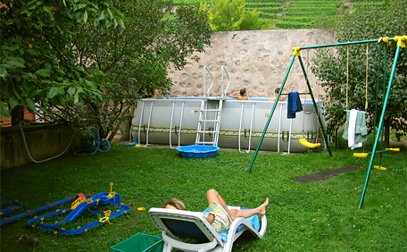 jardin avec piscine